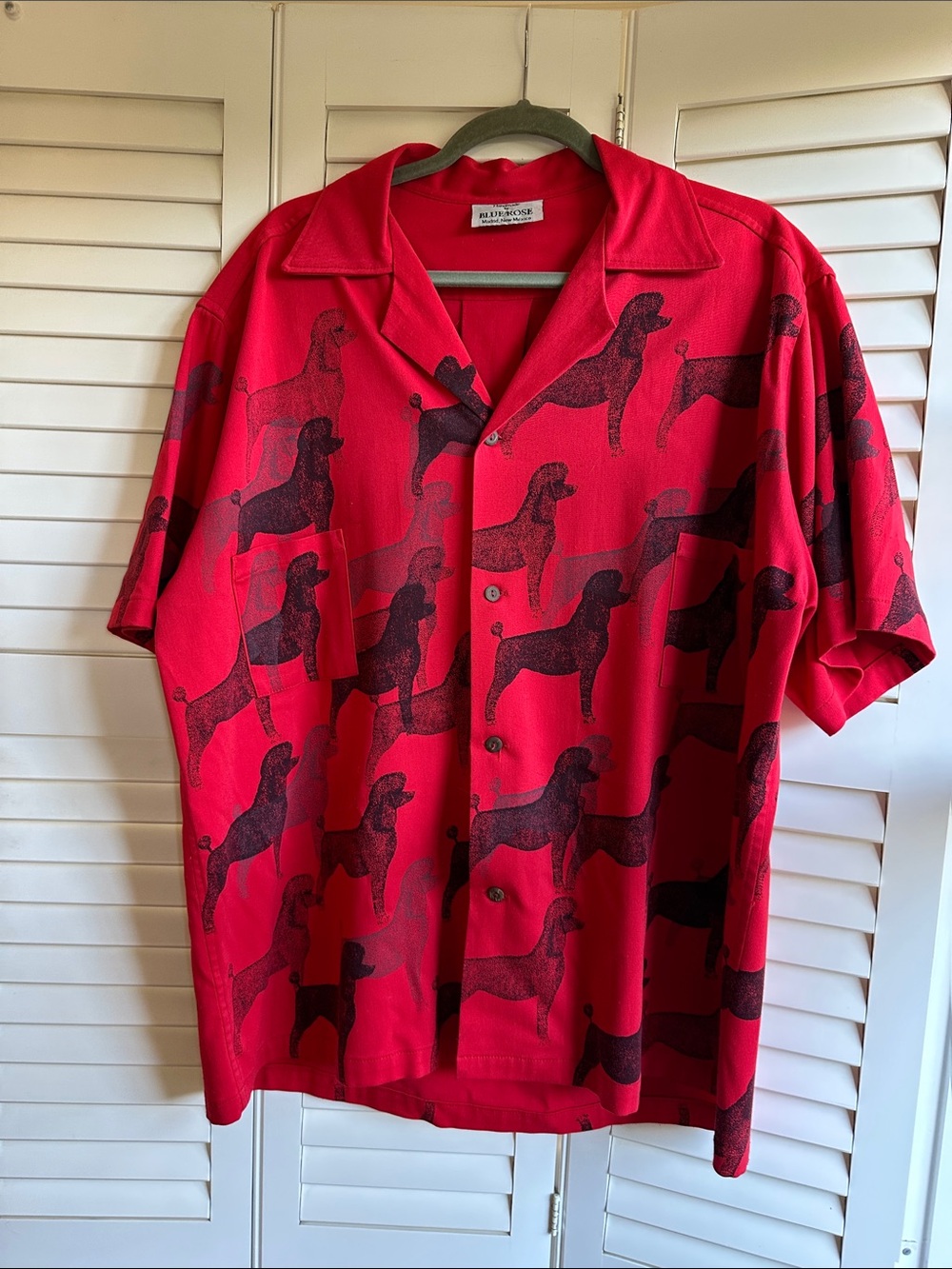 Art Studio Hand made by Blue Rose Red Poodle shirt
